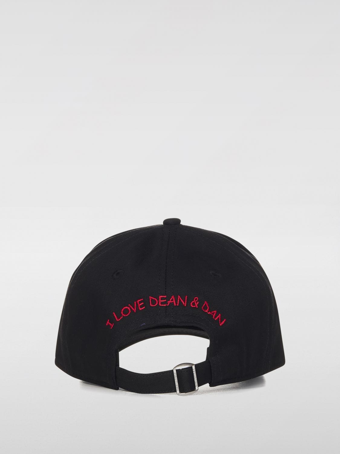 DSQUARED2 HAT: Hat men Dsquared2, Black - Img 3
