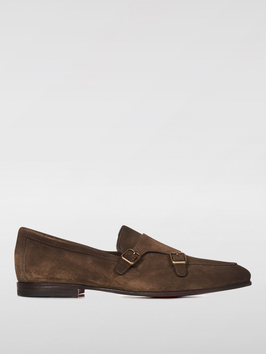 SANTONI LOAFERS: Loafers men Santoni, Brown - Img 1
