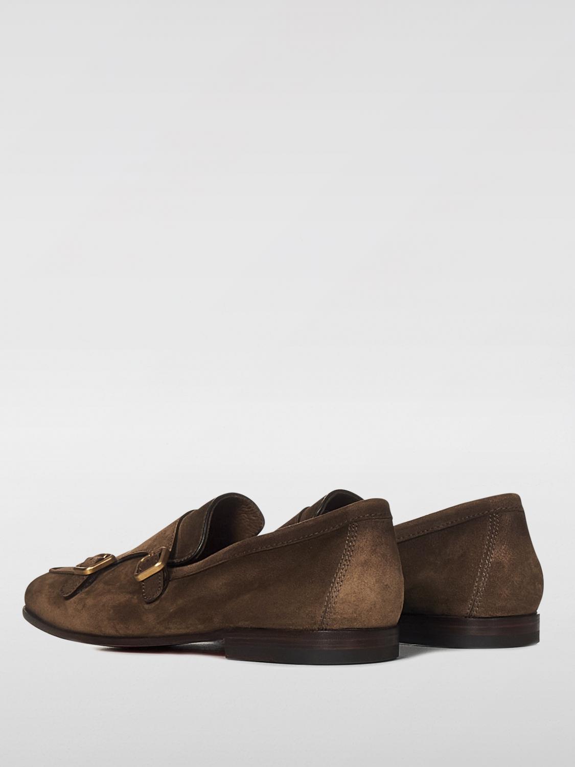 SANTONI LOAFERS: Loafers men Santoni, Brown - Img 3