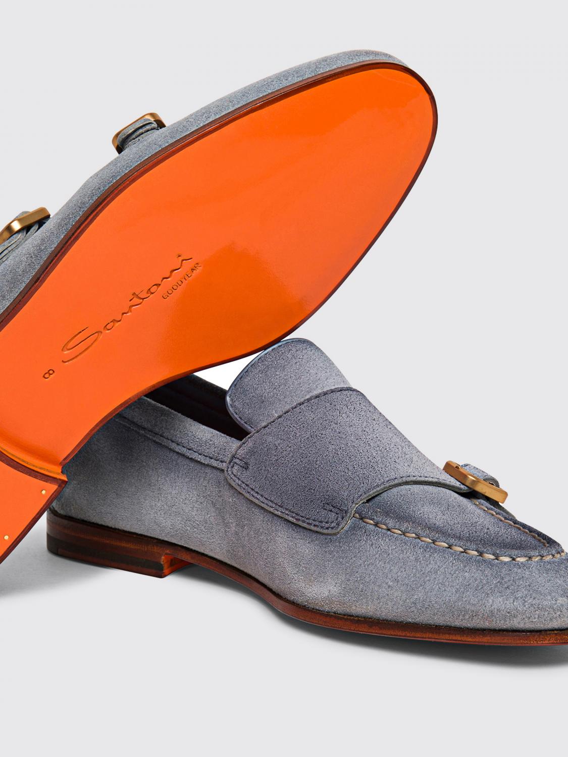 SANTONI МОКАСИНЫ: Мокасины Мужское Santoni, Небесно-Голубой - Img 3