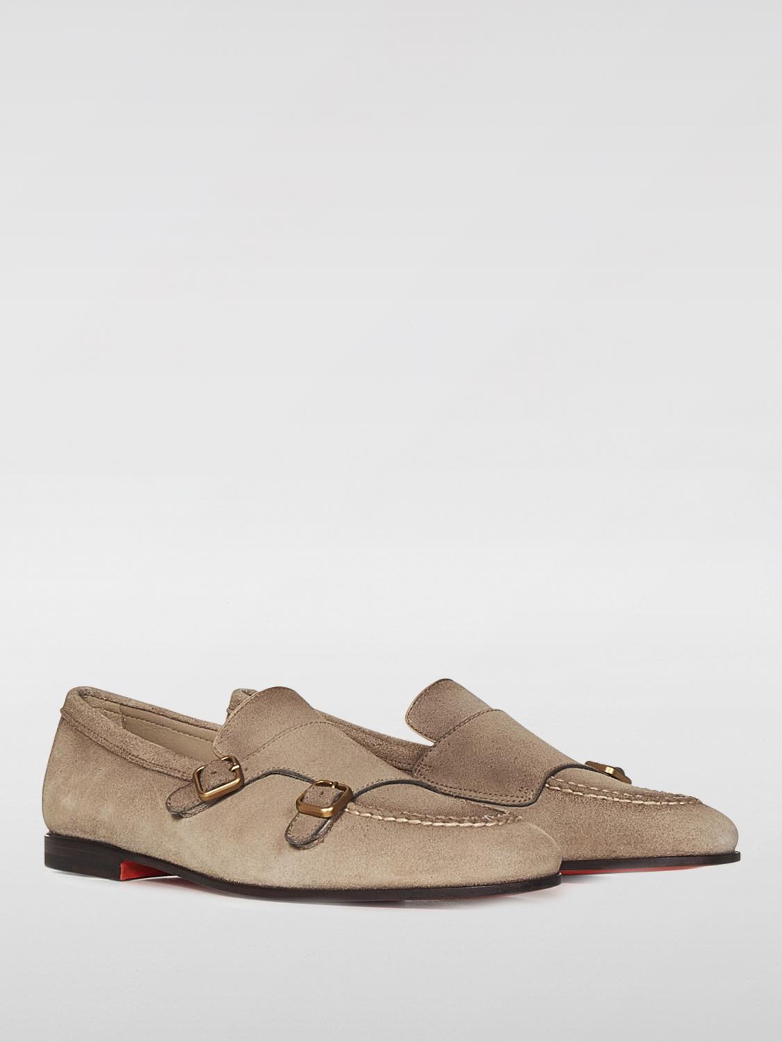 SANTONI MOKASSINS: Mokassins herren Santoni, Beige - Img 2