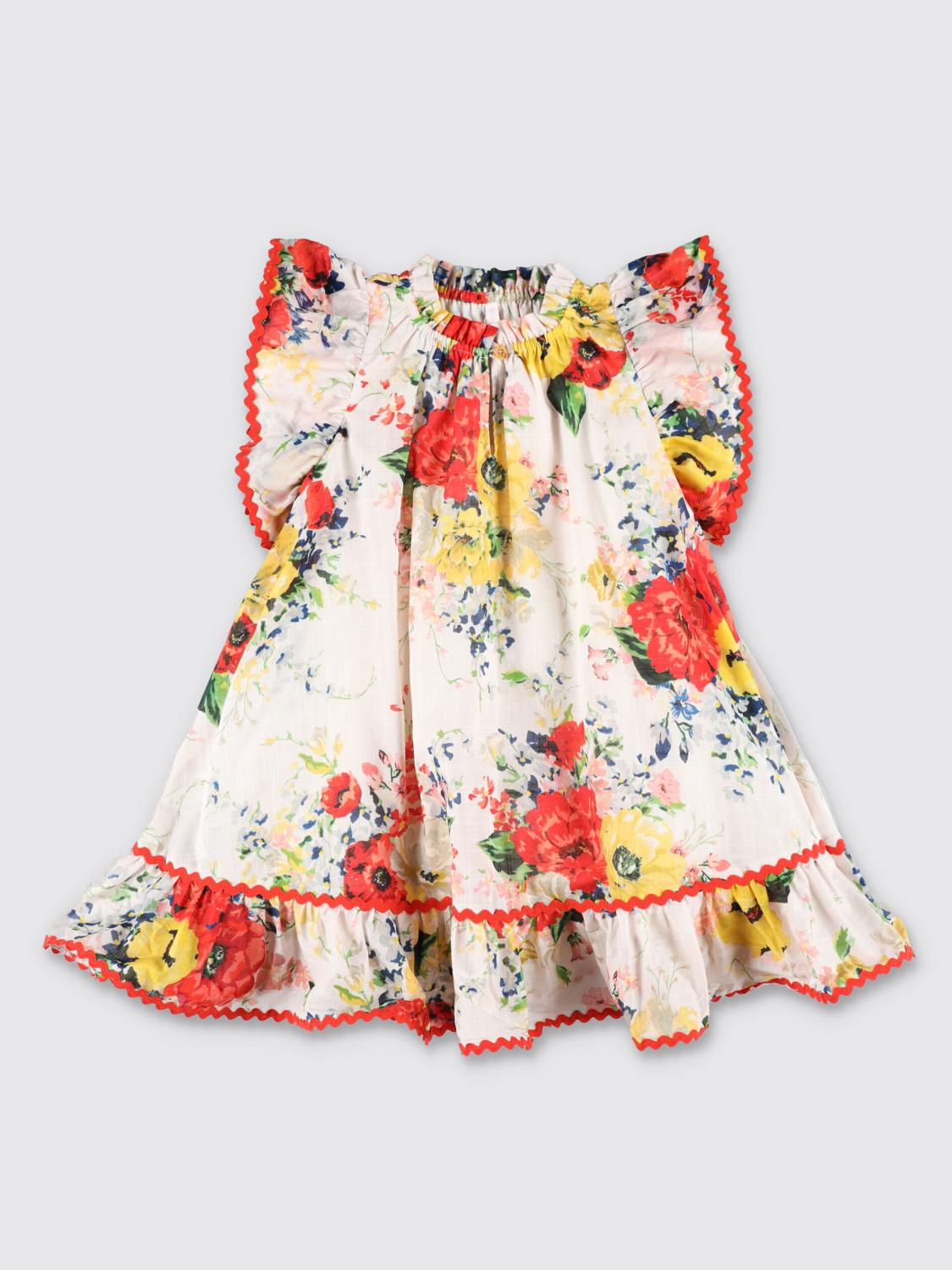 ZIMMERMANN: Dress kids Yellow Cream Zimmermann dress