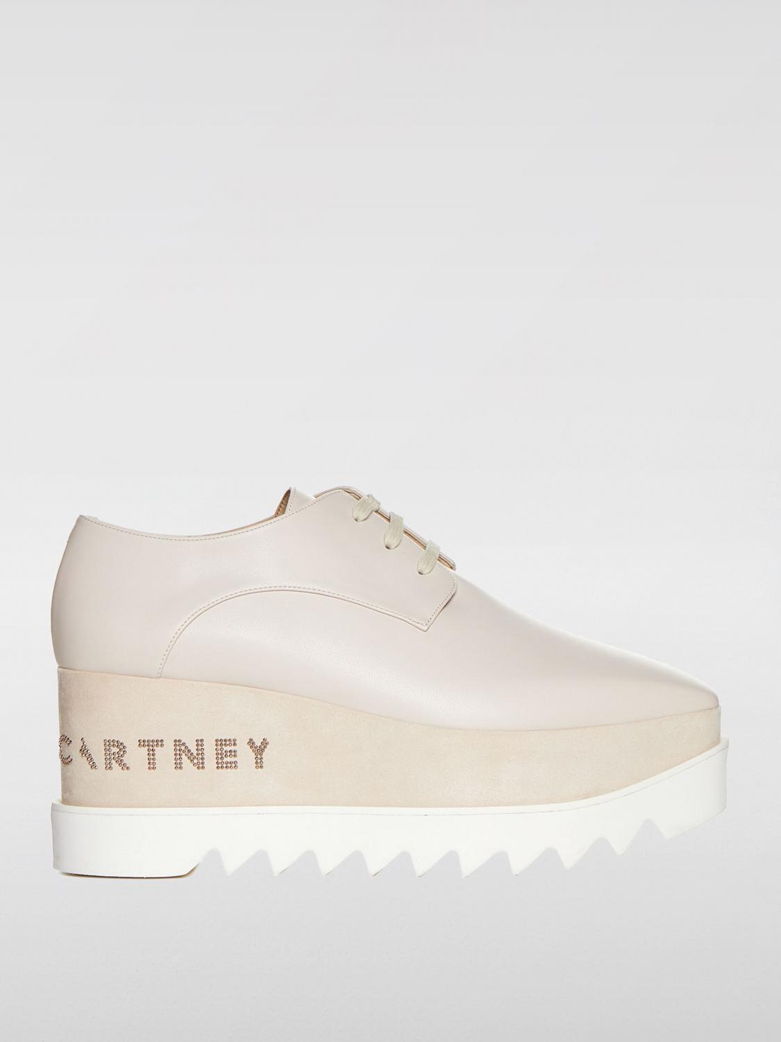 STELLA MCCARTNEY SCARPE CON ZEPPA: Derby Elyse Stella McCartney in pelle sintetica , Bianco - Img 1
