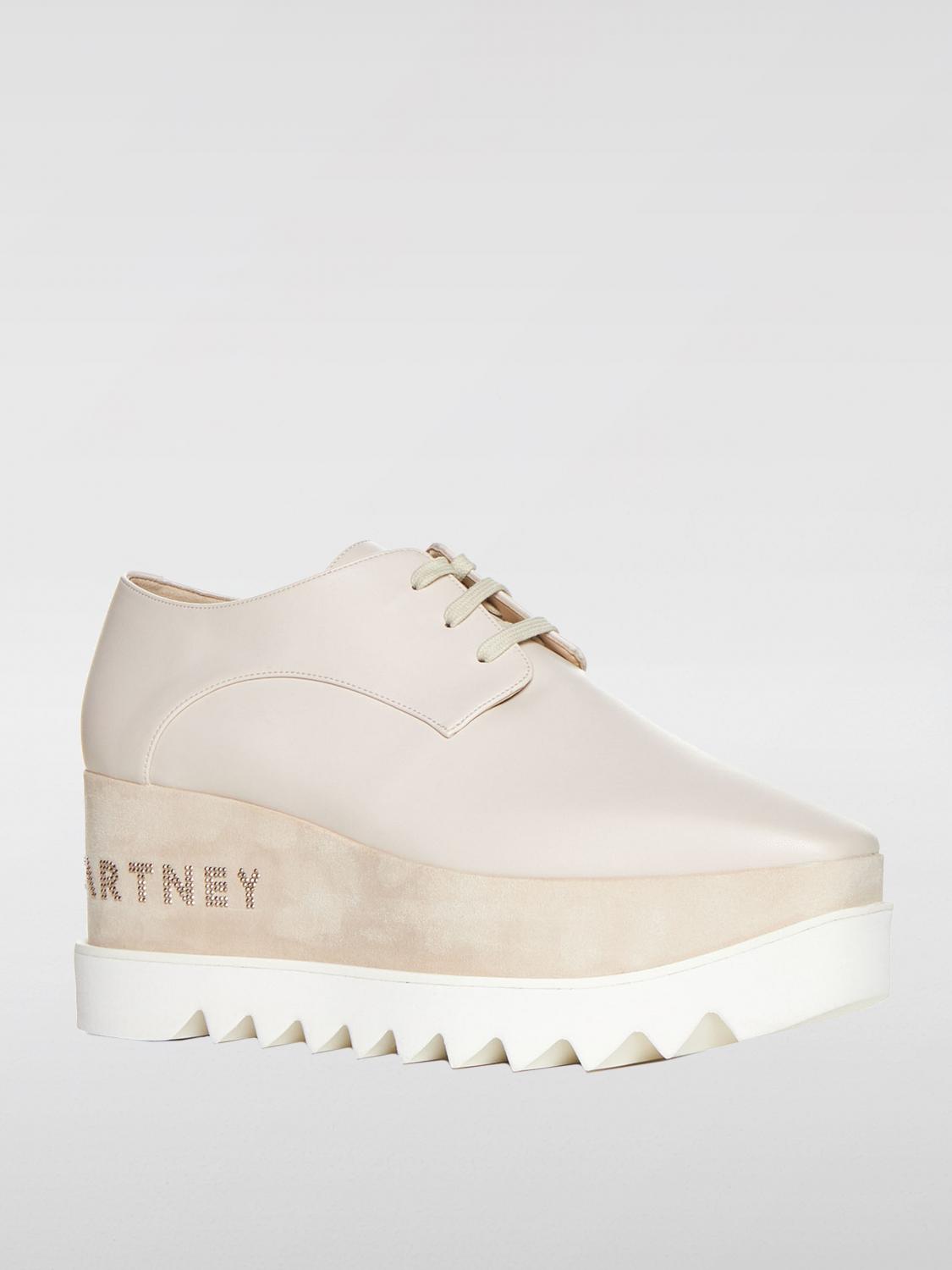 STELLA MCCARTNEY SCARPE CON ZEPPA: Derby Elyse Stella McCartney in pelle sintetica , Bianco - Img 2