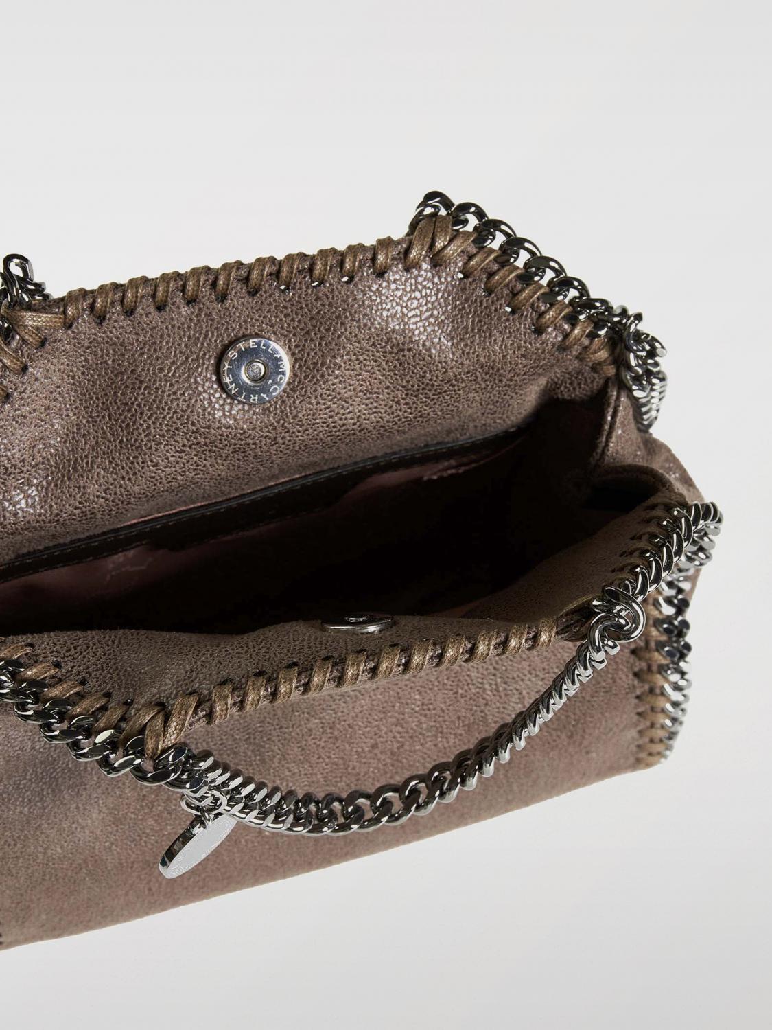 STELLA MCCARTNEY BORSA MINI: Borsa tote micro Falabella Stella McCartney, Beige - Img 4