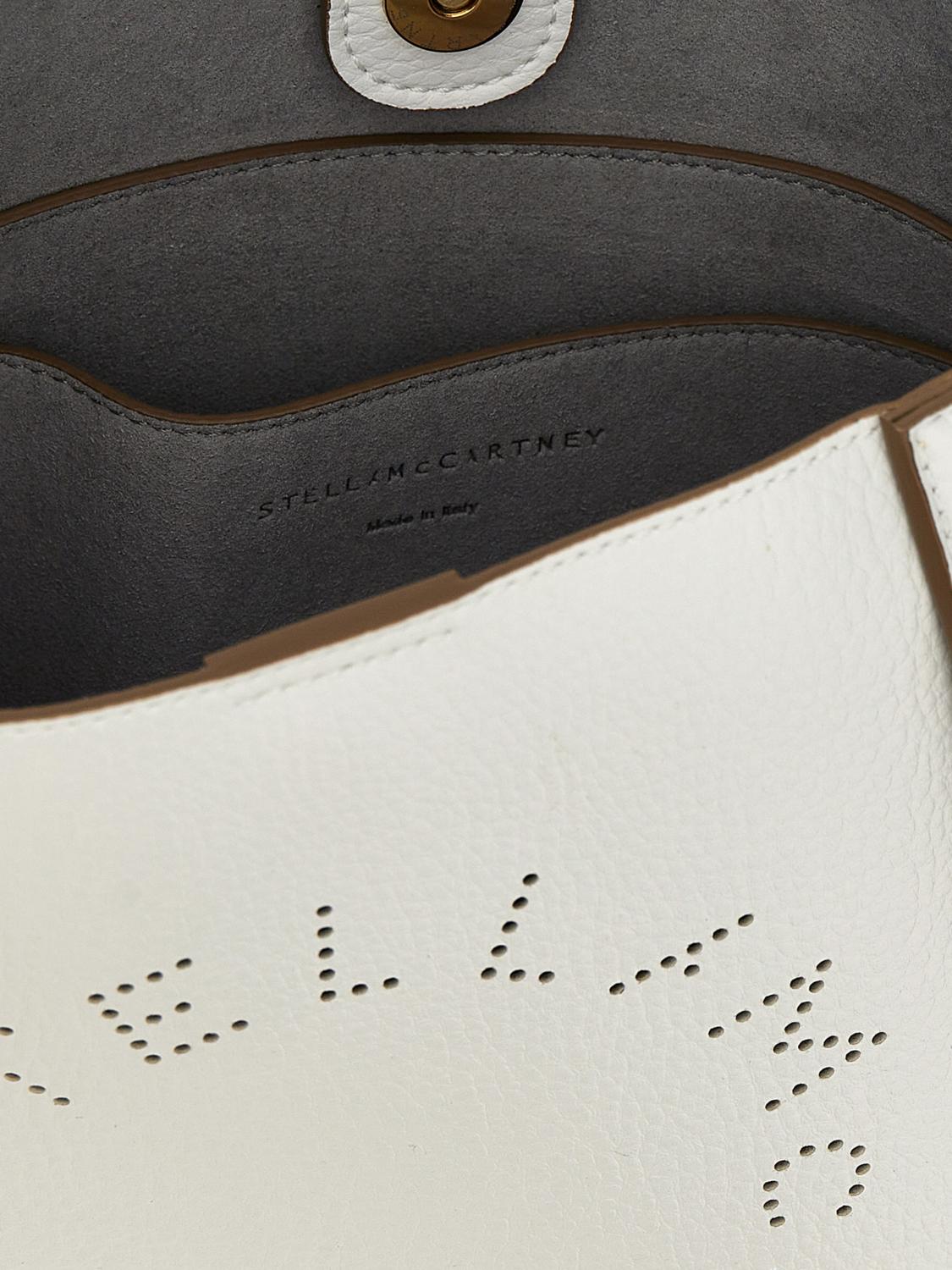 STELLA MCCARTNEY BORSA MINI: Borsa Stella McCartney in pelle sintetica a grana , Bianco - Img 4