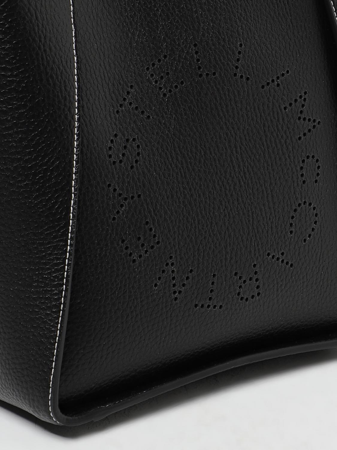 STELLA MCCARTNEY BORSA MINI: Borsa Stella McCartney in pelle sintetica a grana , Nero - Img 3