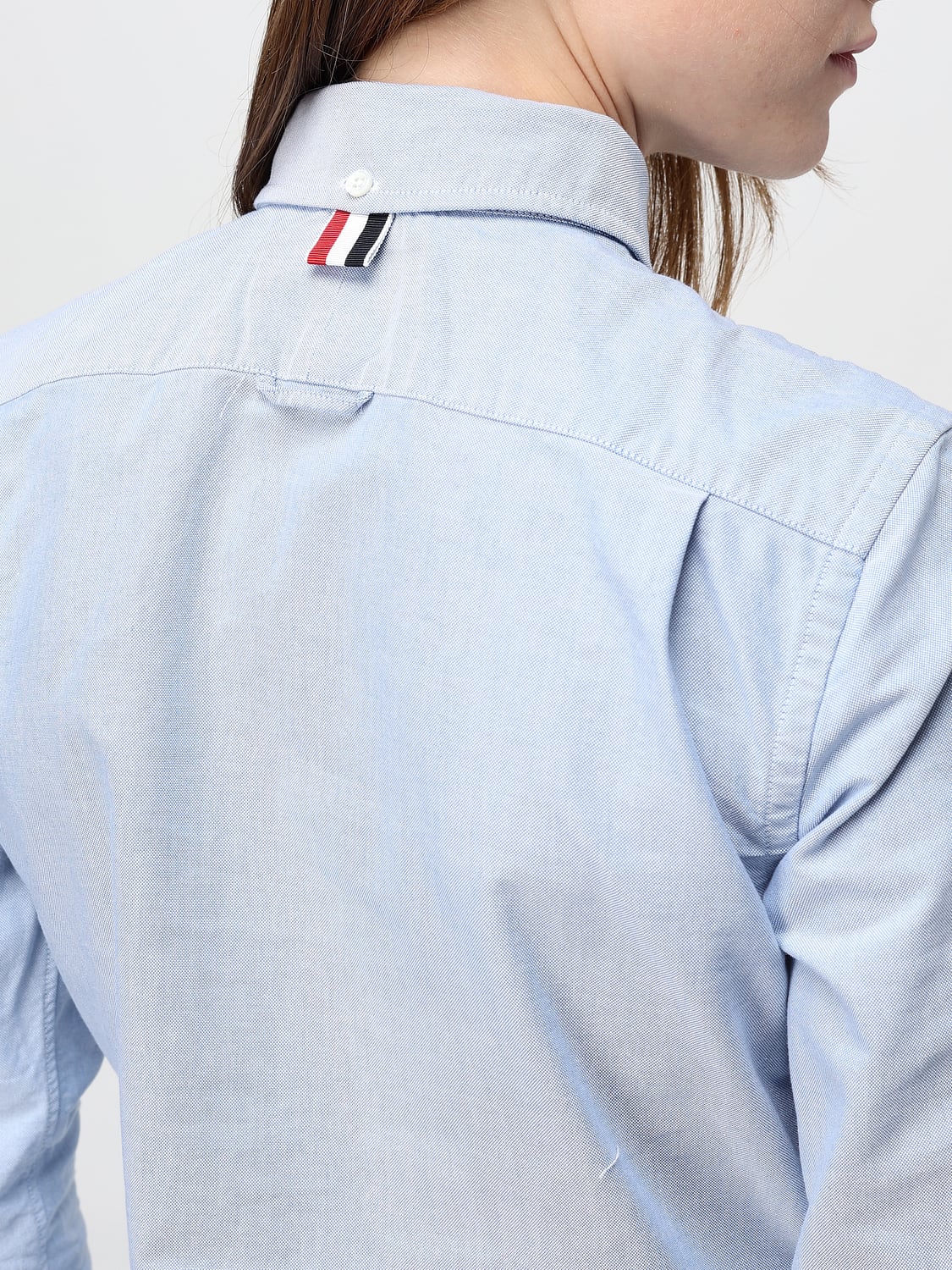 THOM BROWNE CAMISA: Camisa mujer Thom Browne, Celeste - Img 5