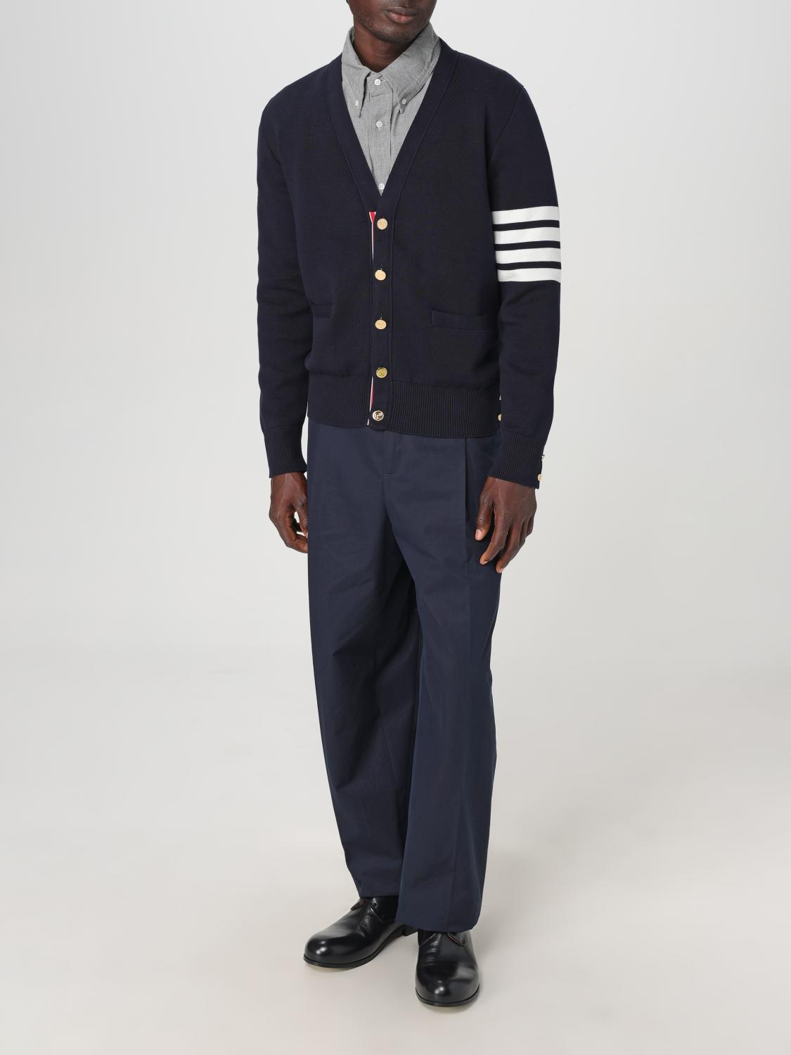 THOM BROWNE STRICKJACKE: Thom Browne 4-Bar Cardigan, Blau - Img 2