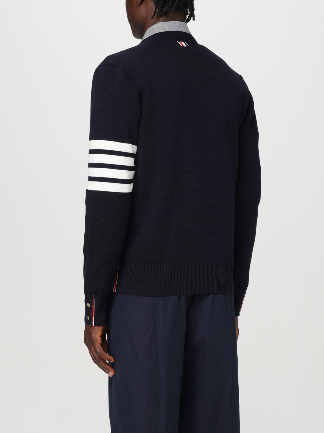 THOM BROWNE STRICKJACKE: Thom Browne 4-Bar Cardigan, Blau - Img 3