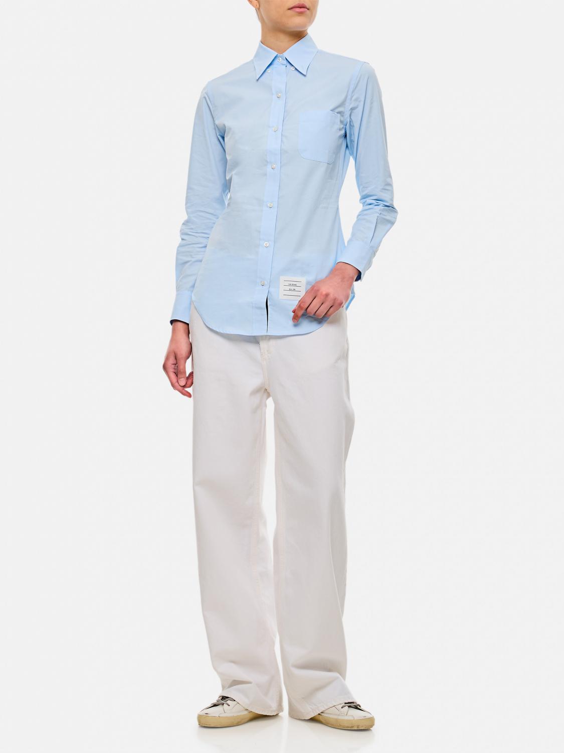 THOM BROWNE SHIRT: Shirt woman Thom Browne, Blue - Img 2