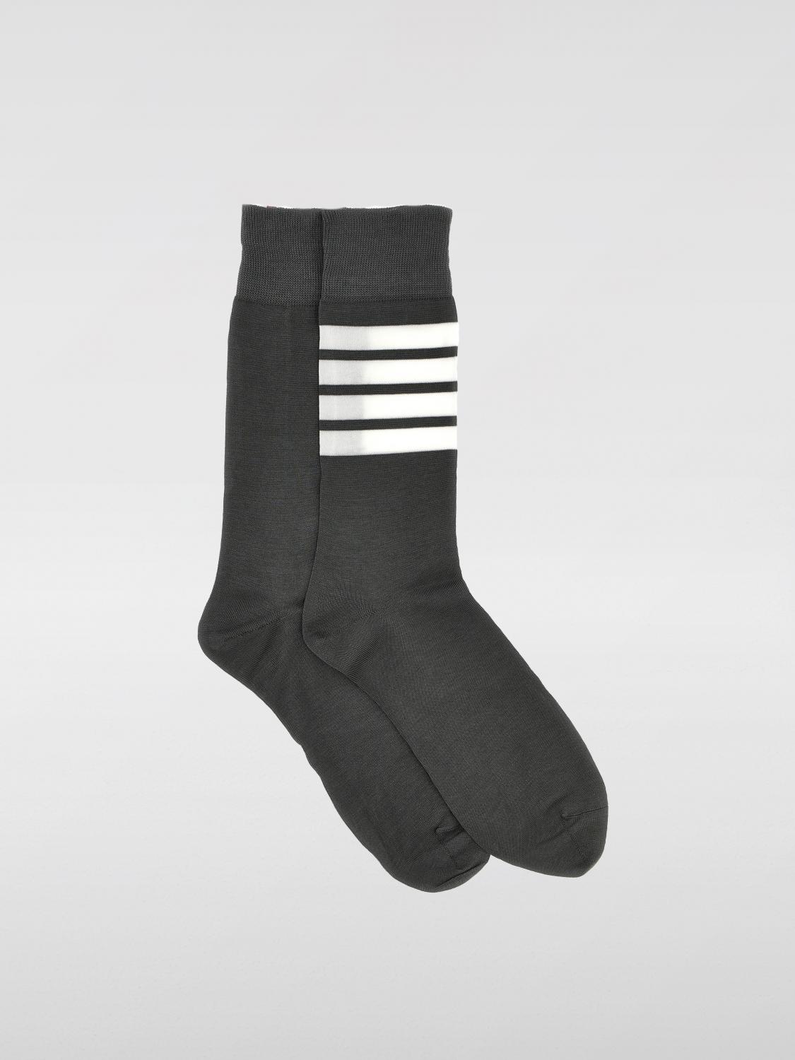 THOM BROWNE CALZE: Calze Thom Browne in cotone stretch , Grigio - Img 1