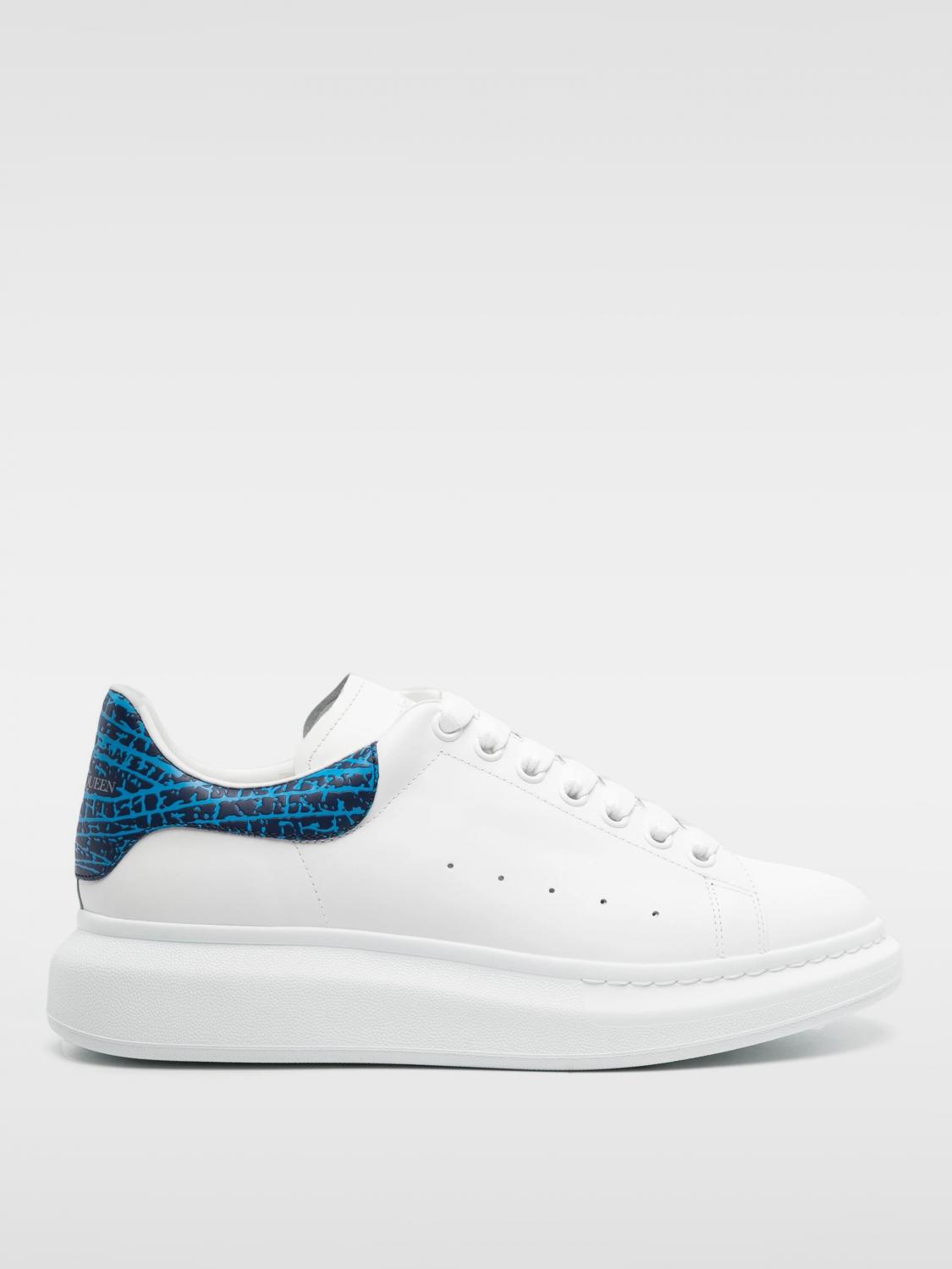 Alexander mcqueen sneakers blue and white deals