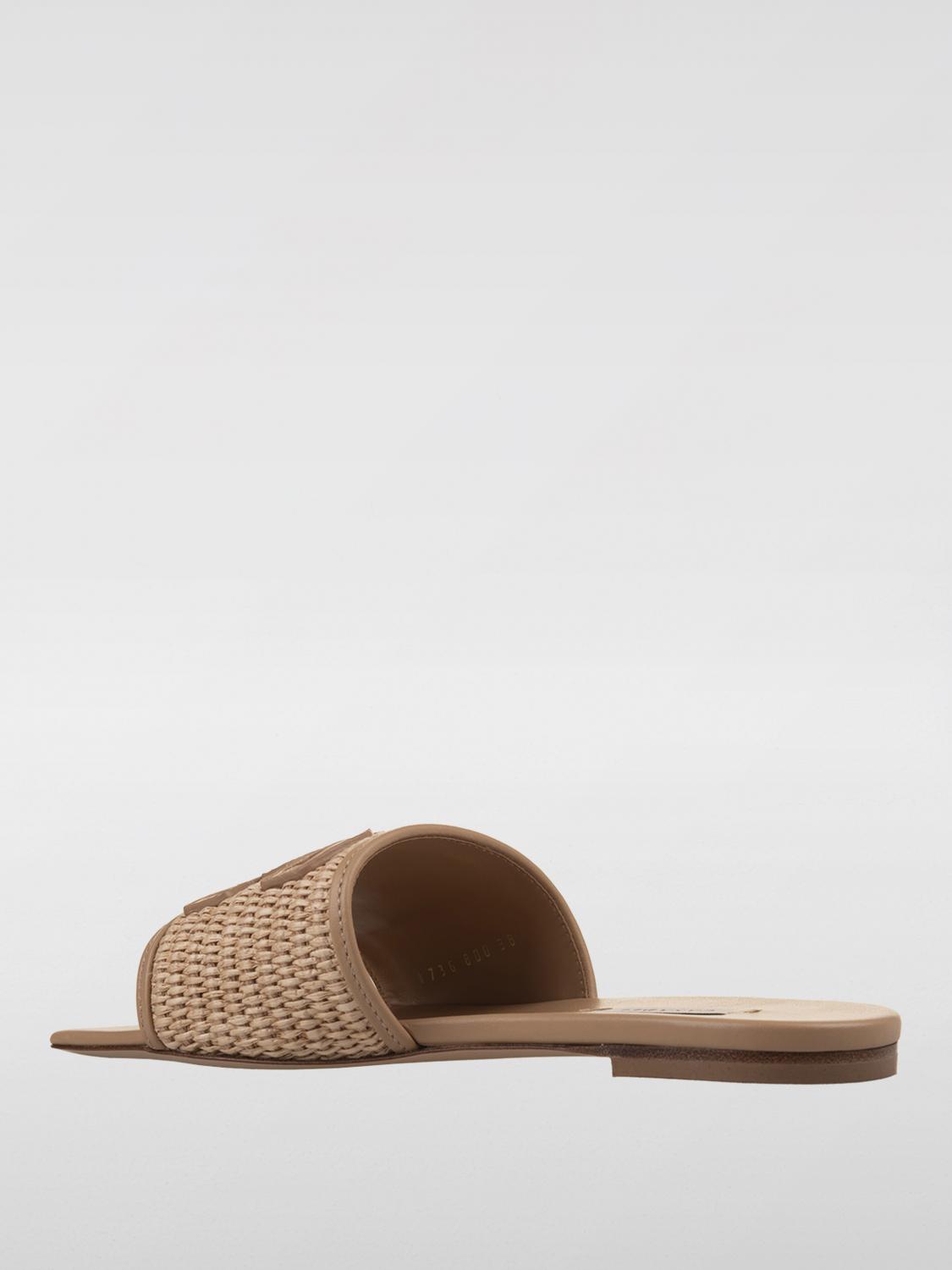 サンダル・ミュール CASADEI Women Sandals 1M359X0001PORTF3113 BEIGE CASADEI: women's flat sandals - Brown | Casadei flat sandals