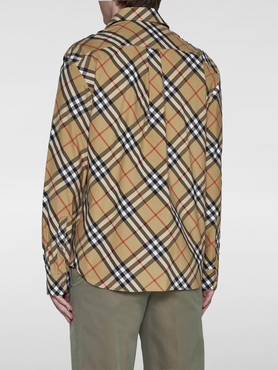BURBERRY CAMICIA: Camicia uomo Burberry, Beige - Img 2