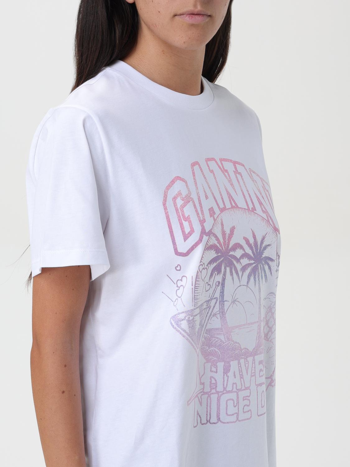 GANNI T-SHIRT: T-shirt woman Ganni, White - Img 4