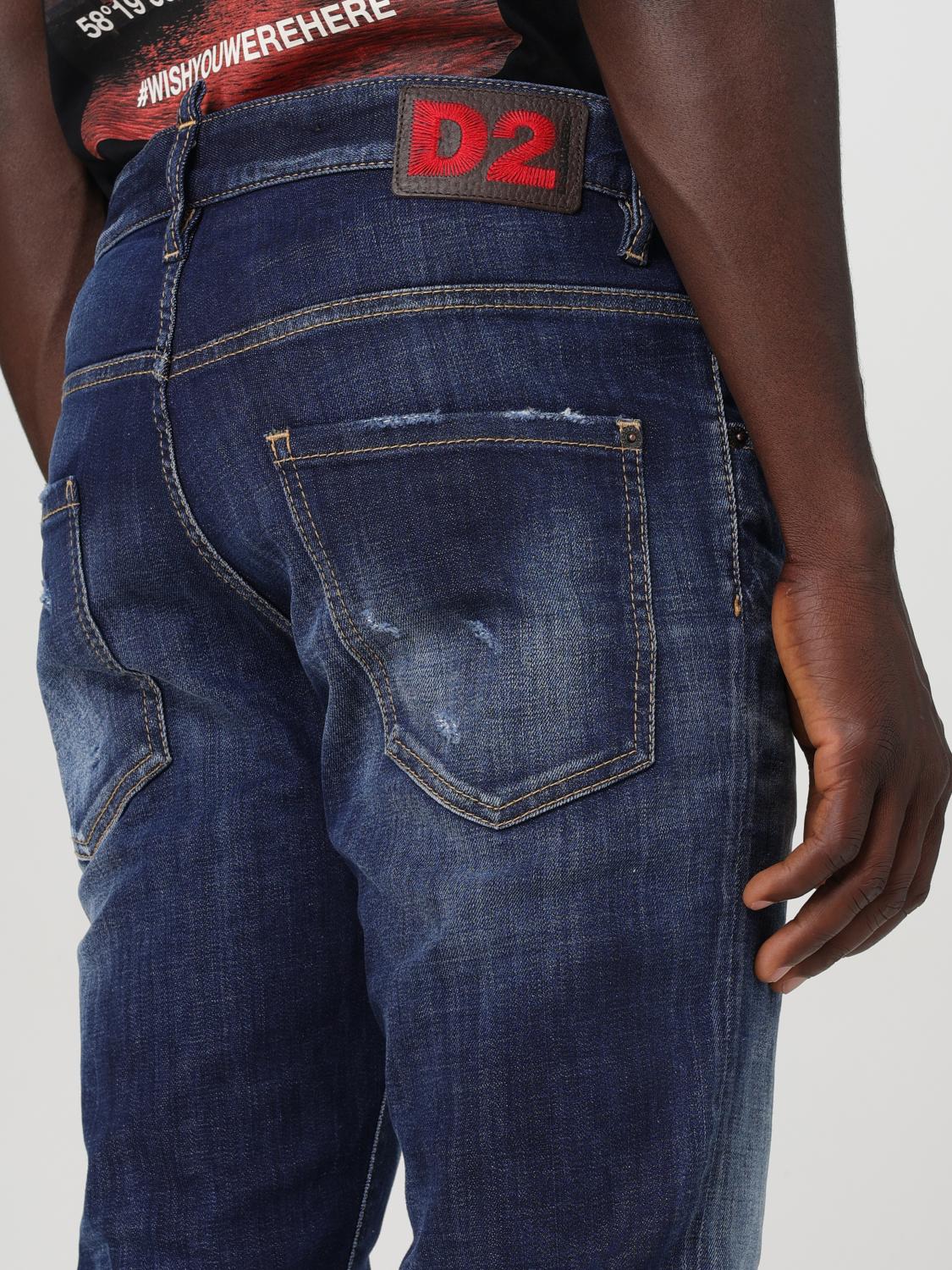 DSQUARED2 JEANS: Jeans men Dsquared2, Navy - Img 3