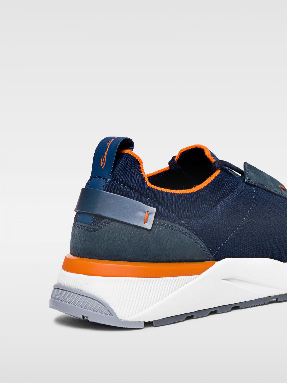 SANTONI BASKETS: Baskets homme Santoni, Bleu - Img 3