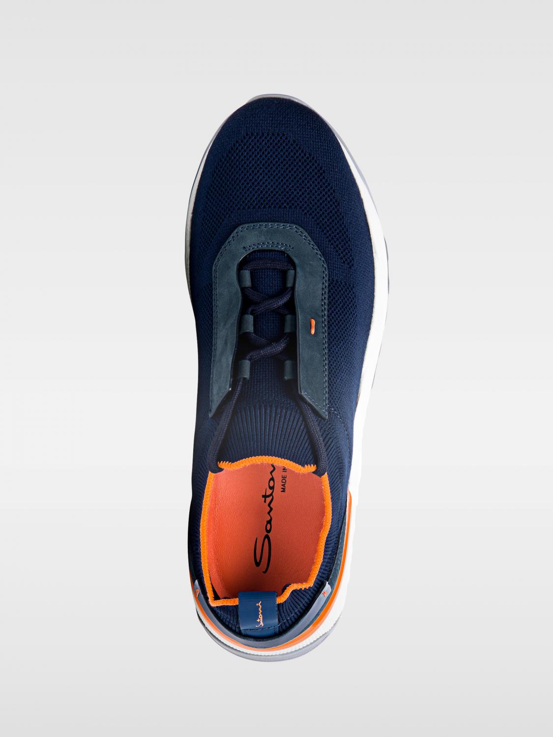 SANTONI BASKETS: Baskets homme Santoni, Bleu - Img 5