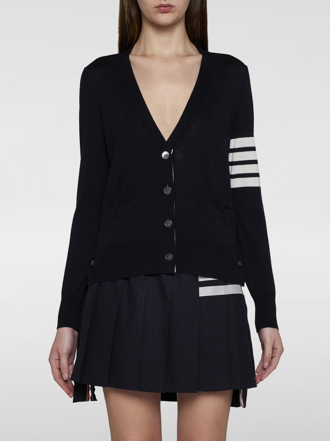 THOM BROWNE CARDIGAN: Cardigan 4-bar Thom Browne, Blue Navy - Img 1