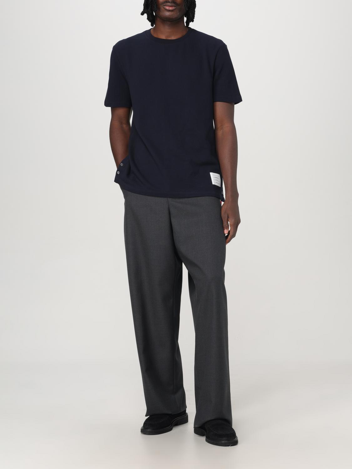 THOM BROWNE T-SHIRT: T-shirt men Thom Browne, Blue - Img 2