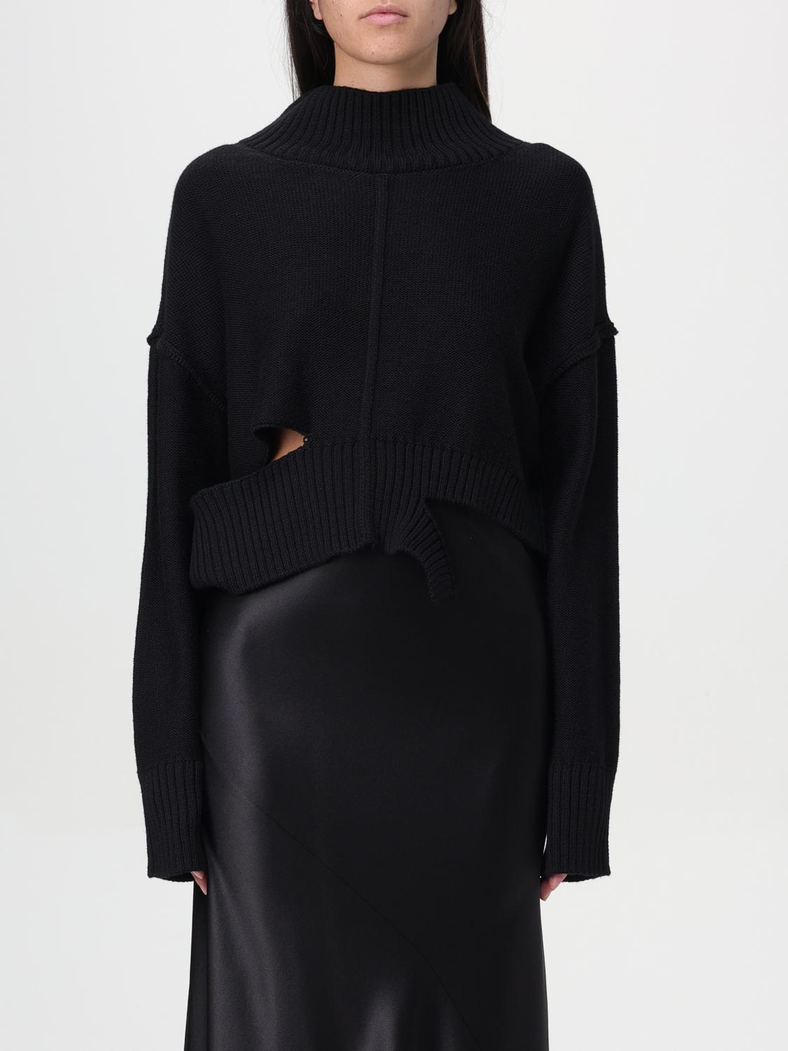 MM6 MAISON MARGIELA PULLOVER: Pullover damen Mm6 Maison Margiela, Schwarz - Img 1