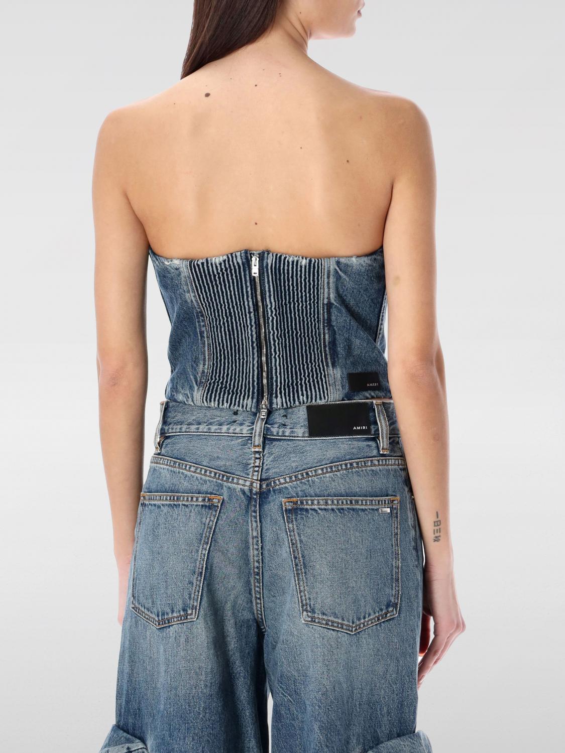 AMIRI TOP: Top damen Amiri, Indigo - Img 2