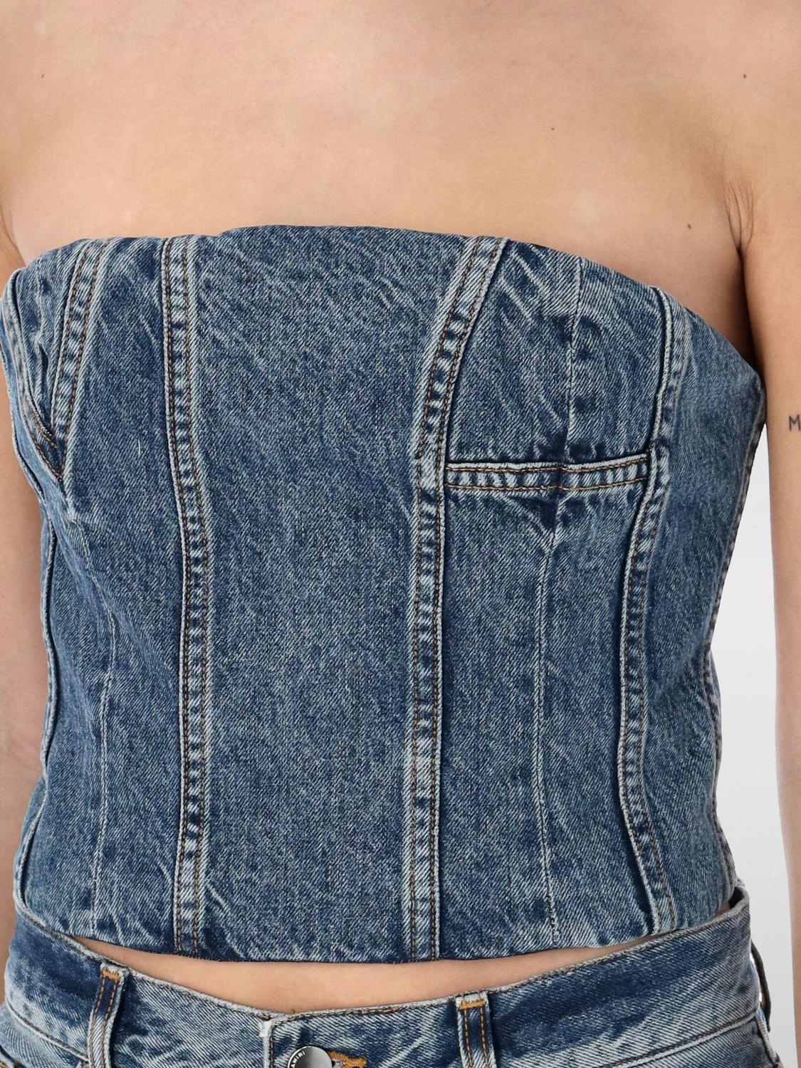 AMIRI TOP: Top damen Amiri, Indigo - Img 3