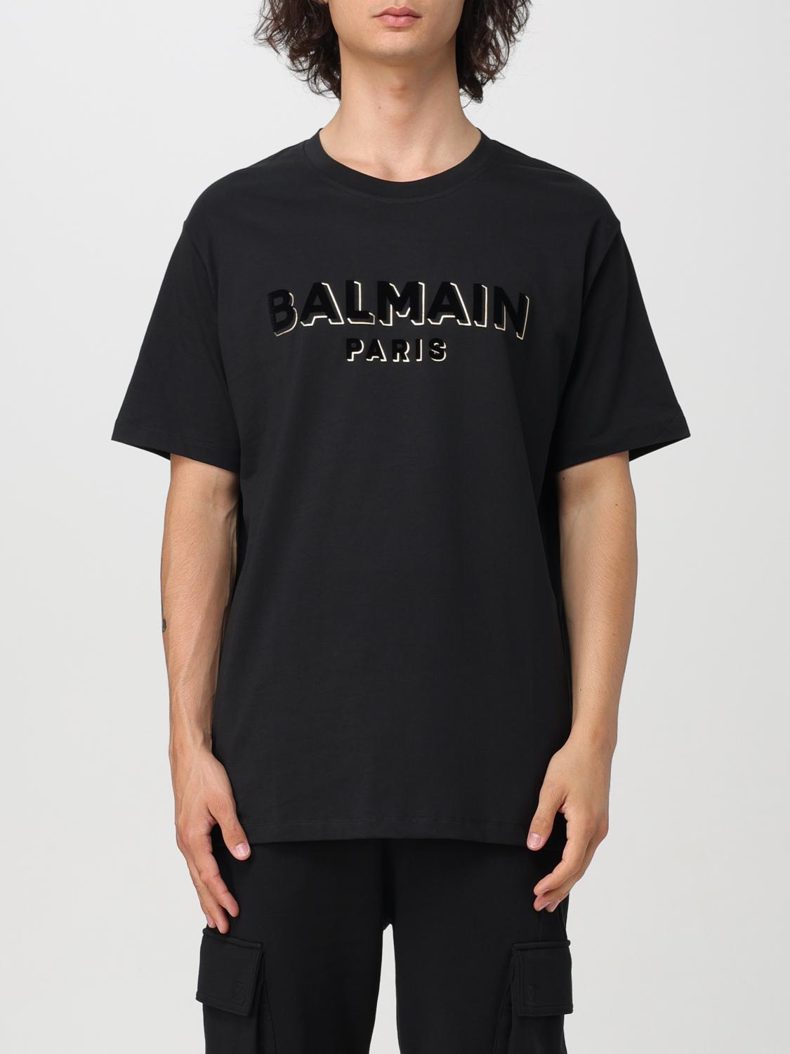 BALMAIN T-SHIRT: T-shirt men Balmain, Black - Img 1