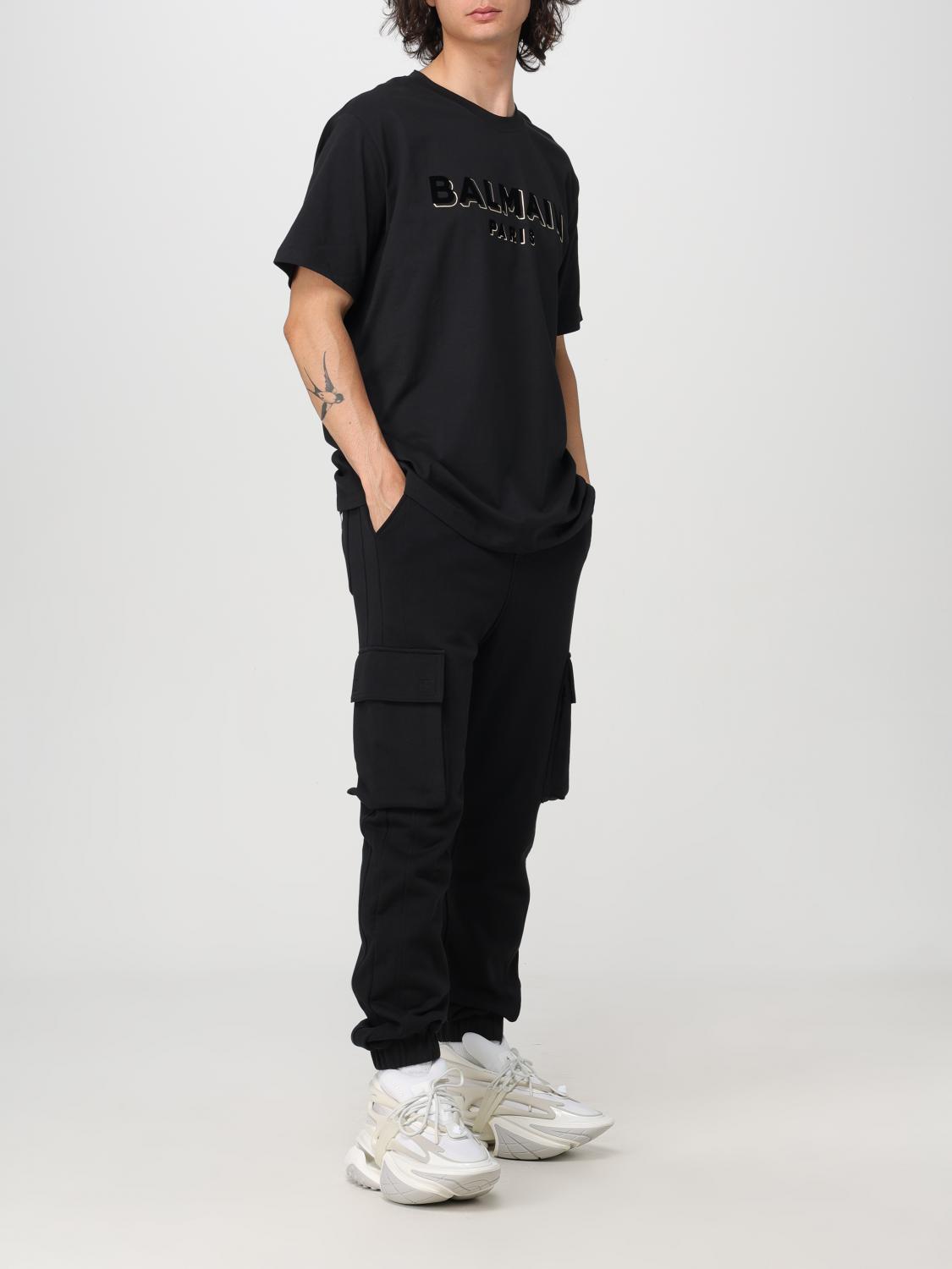 BALMAIN T-SHIRT: T-shirt men Balmain, Black - Img 2