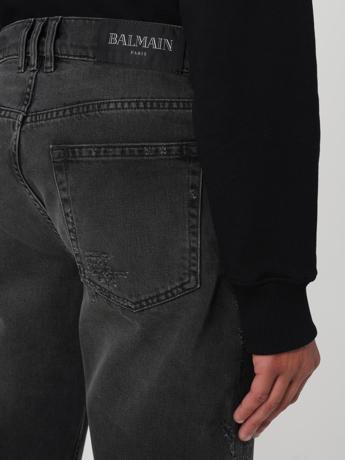 BALMAIN JEANS: Jeans hombre Balmain, Negro - Img 5