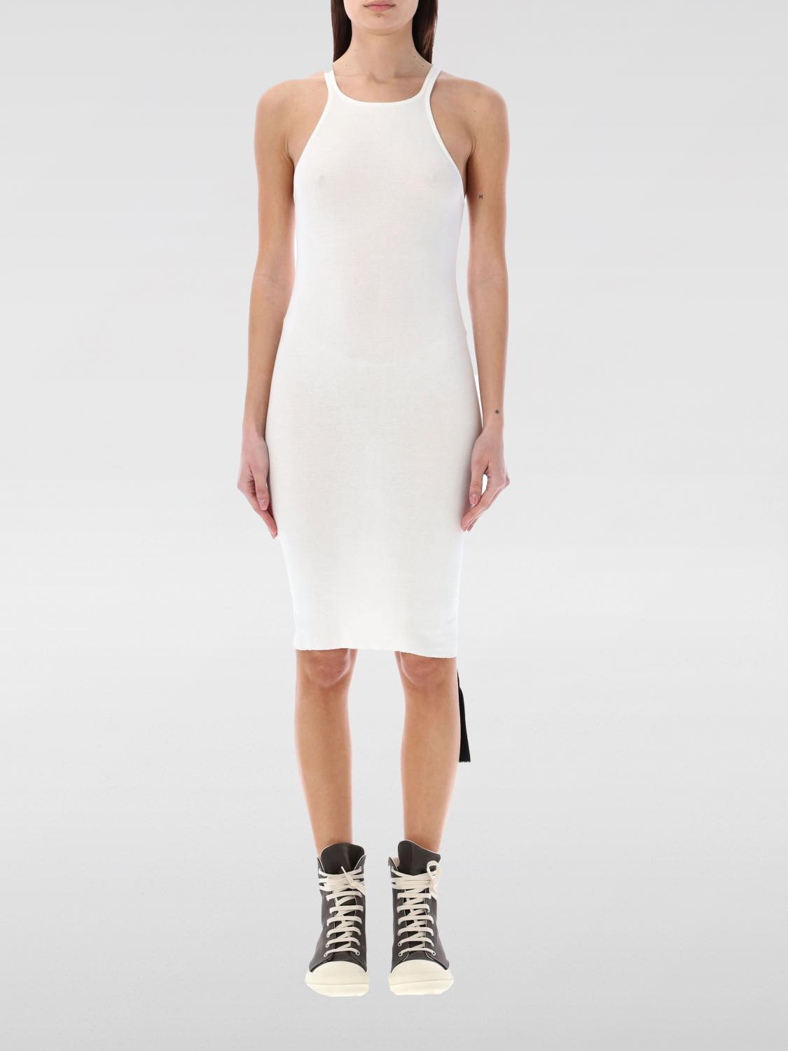 RICK OWENS DRKSHDW: Dress woman Drkshdw - White | Rick Owens Drkshdw dress  DS01D1508RN online at GIGLIO.COM