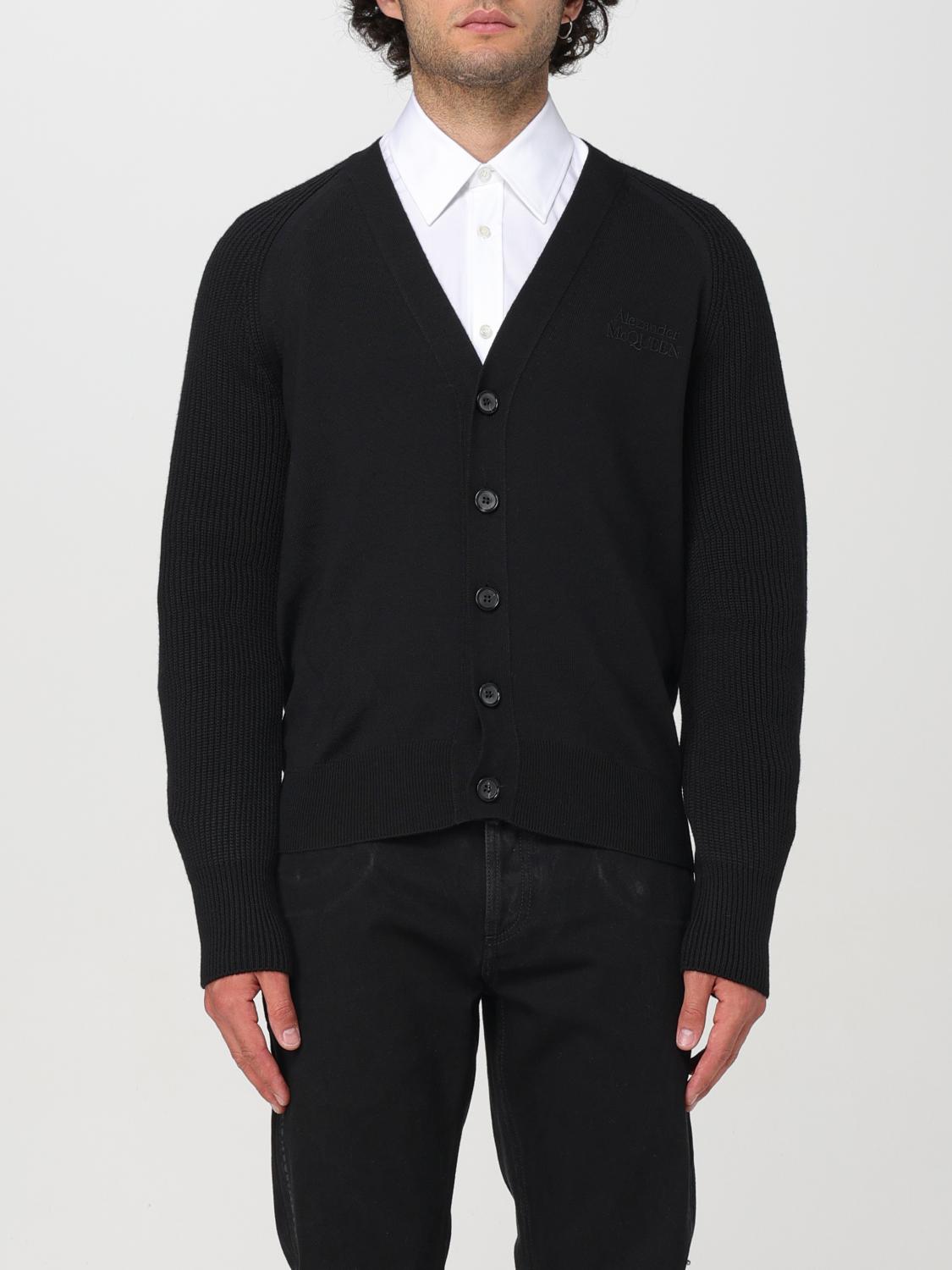 MCQUEEN CARDIGAN: Pull homme McQueen, Noir - Img 1