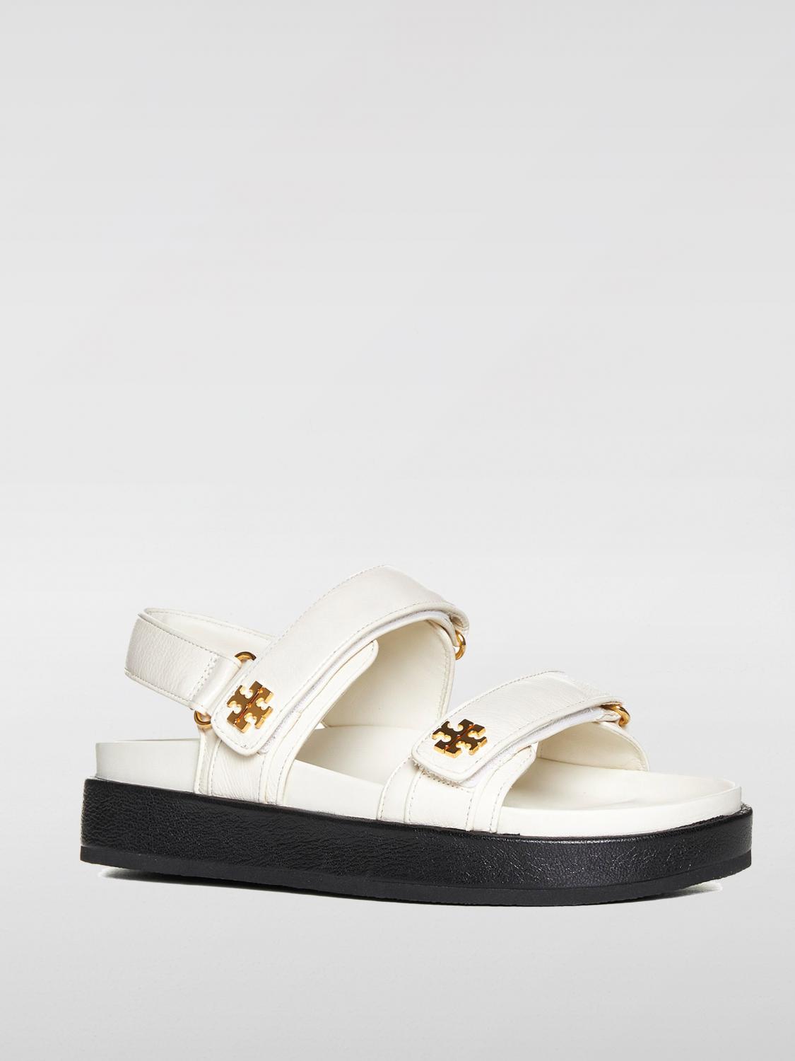TORY BURCH SANDALEN MIT ABSATZ: Sandale Tory Burch aus Leder, Ivory - Img 2