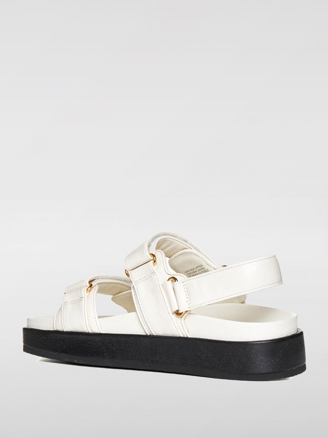 TORY BURCH SANDALEN MIT ABSATZ: Sandale Tory Burch aus Leder, Ivory - Img 3