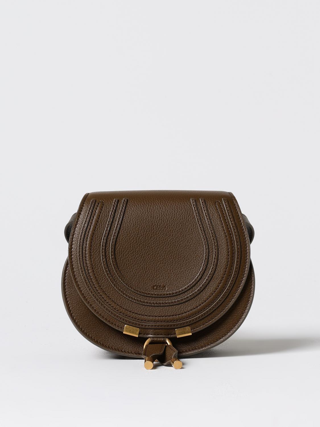 CHLOÉ BORSA MINI: Borsa Marcie Chloè in pelle a grana , Cuoio - Img 1