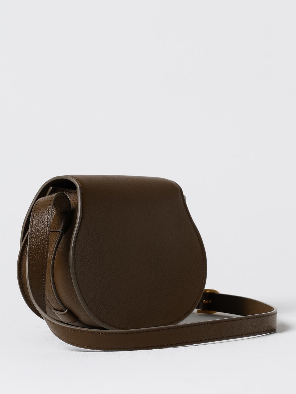CHLOÉ BORSA MINI: Borsa Marcie Chloè in pelle a grana , Cuoio - Img 3