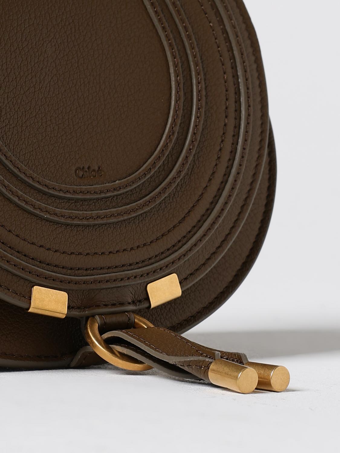 CHLOÉ BORSA MINI: Borsa Marcie Chloè in pelle a grana , Cuoio - Img 4