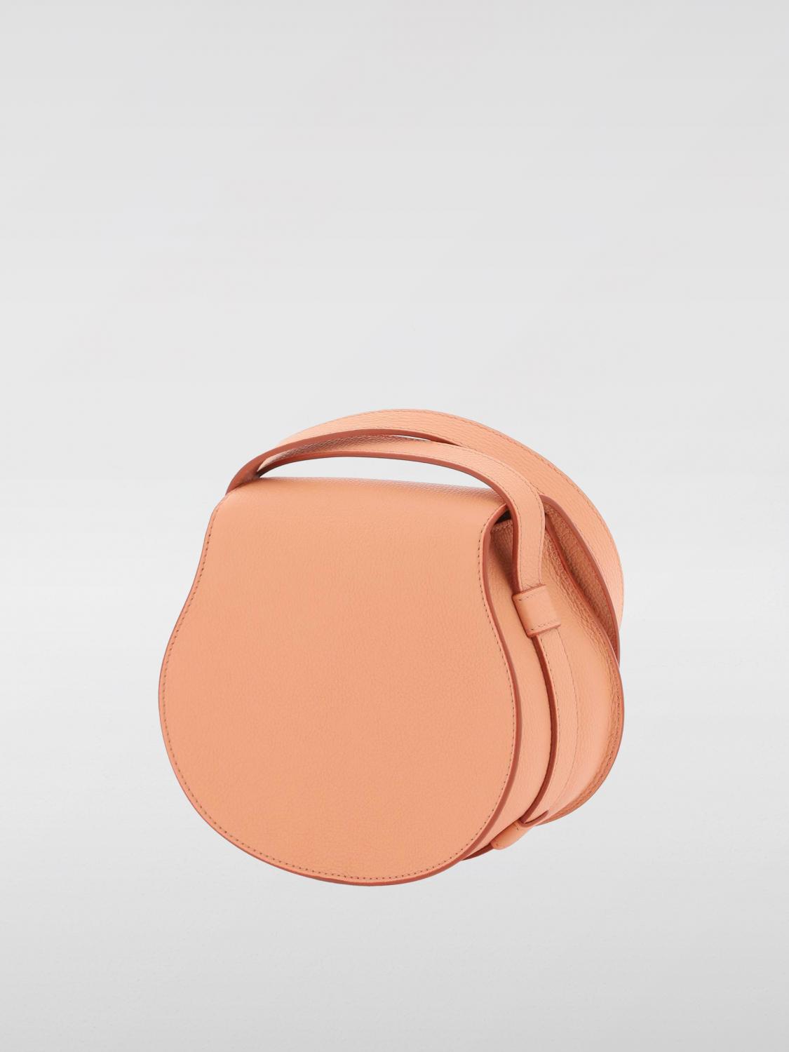 CHLOÉ BORSA MINI: Borsa Marcie Chloè in pelle a grana , Terracotta - Img 2