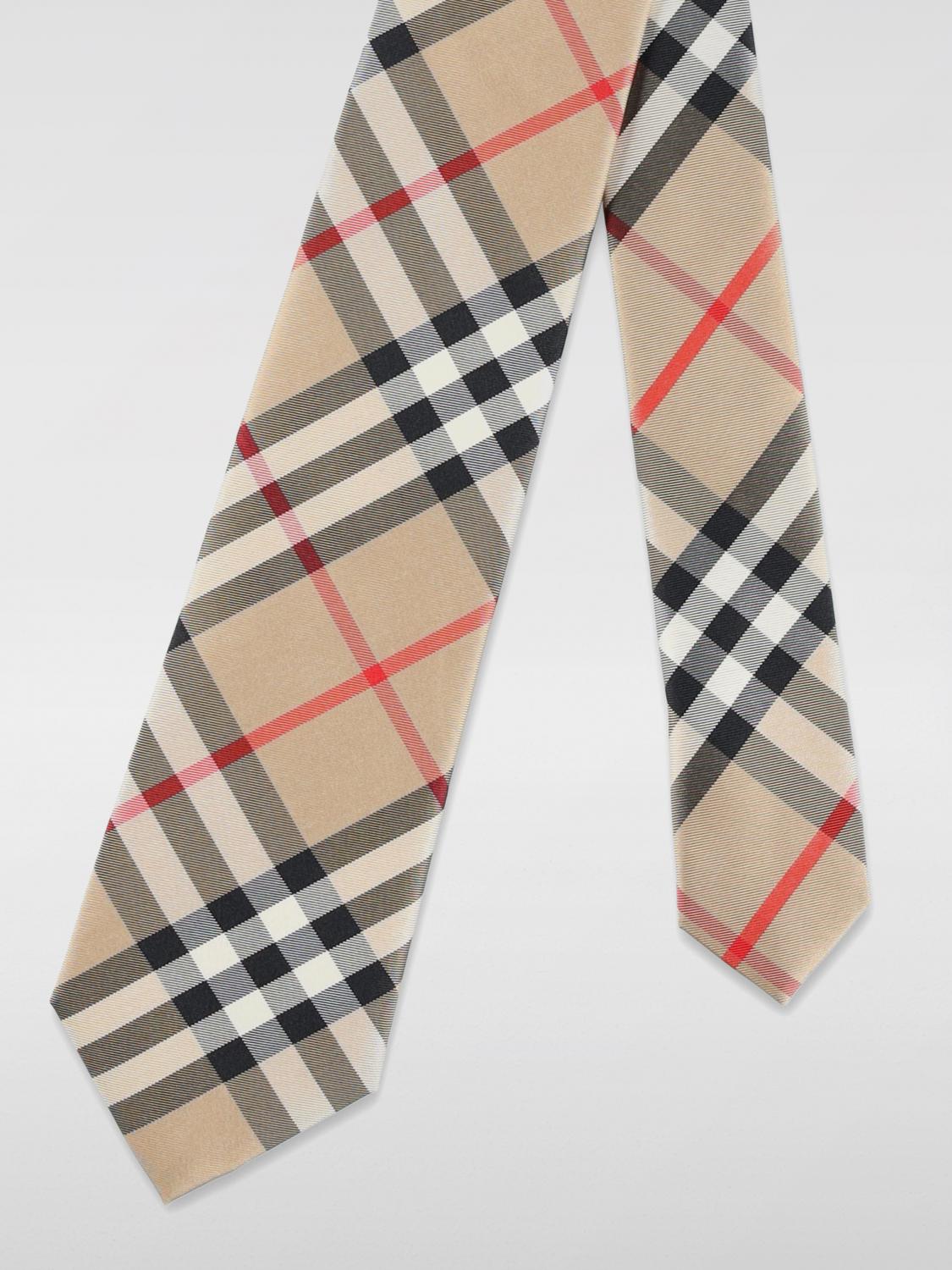 BURBERRY TIE: Tie men Burberry, Beige - Img 2