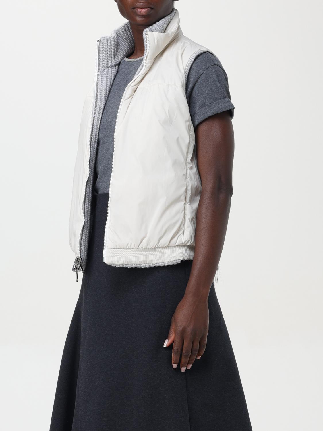 BRUNELLO CUCINELLI ベスト: ジャケット レディース Brunello Cucinelli, グレー - Img 4