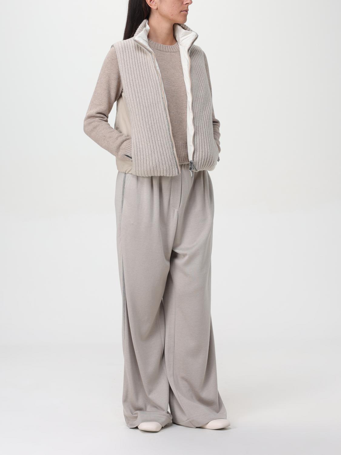 BRUNELLO CUCINELLI CHALECO: Chaqueta mujer Brunello Cucinelli, Beige - Img 2