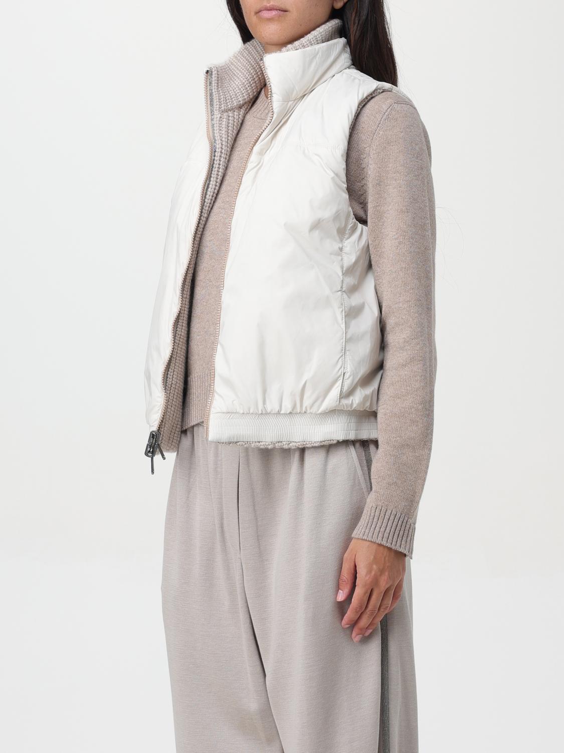 BRUNELLO CUCINELLI CHALECO: Chaqueta mujer Brunello Cucinelli, Beige - Img 4