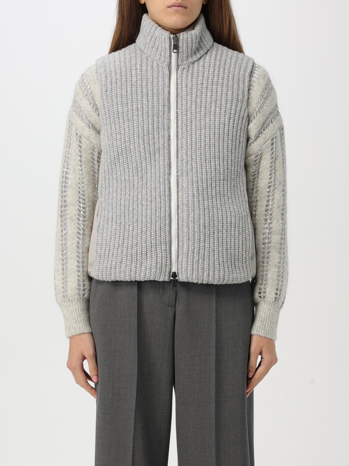 Giglio Gilet in maglia di cashmere Brunello Cucinelli