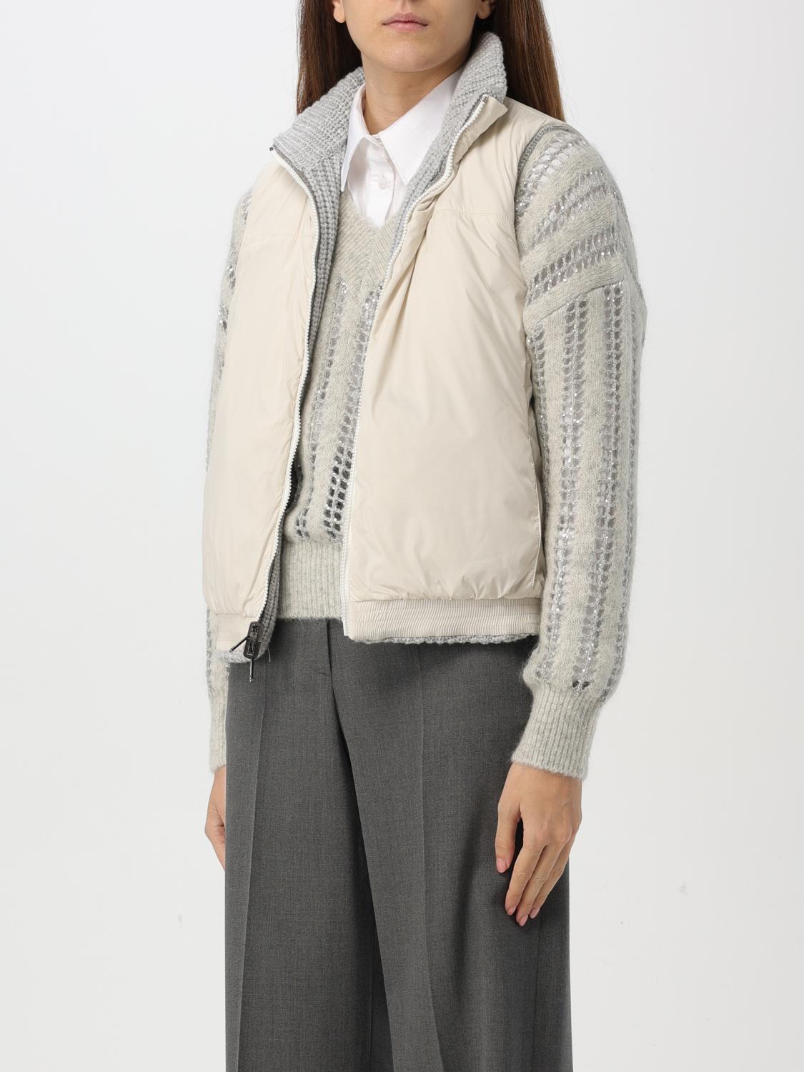 BRUNELLO CUCINELLI CHALECO: Chaqueta mujer Brunello Cucinelli, Gris 1 - Img 4