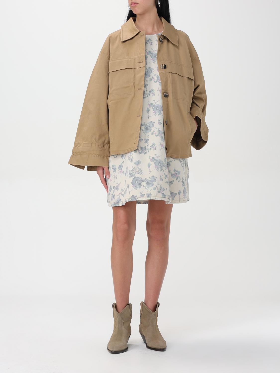 Ganni Jacket woman - Beige | F9289 | GIGLIO.COM