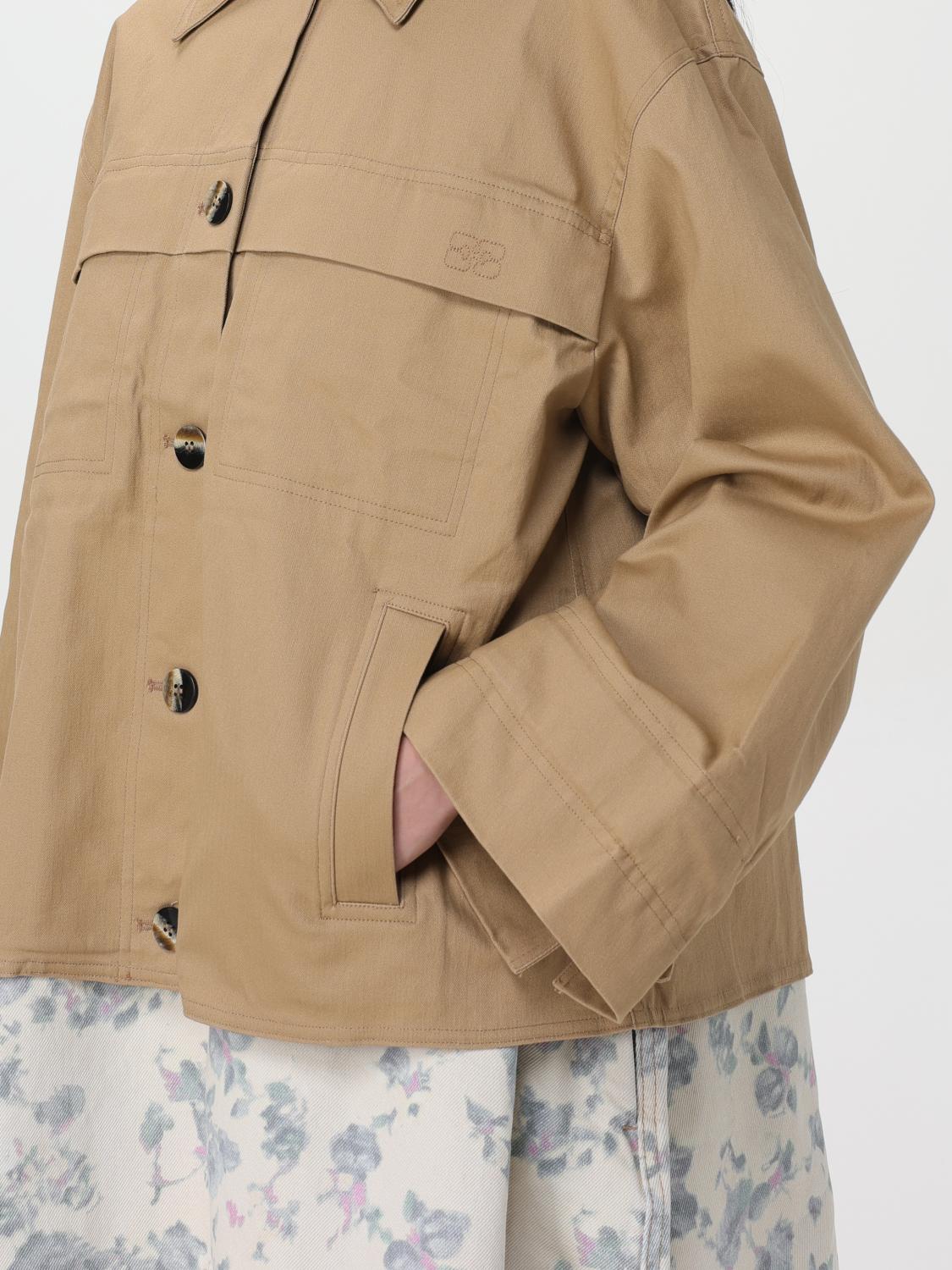 Ganni Jacket woman - Beige | F9289 | GIGLIO.COM