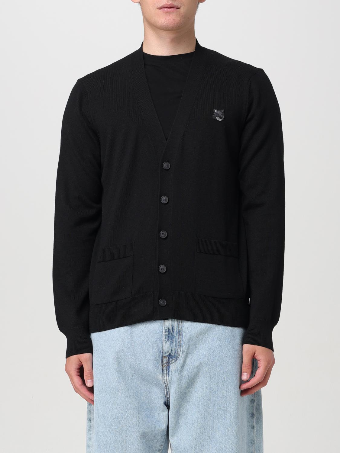 MAISON KITSUNÉ CARDIGAN: Jersey hombre Maison KitsunÉ, Negro - Img 1