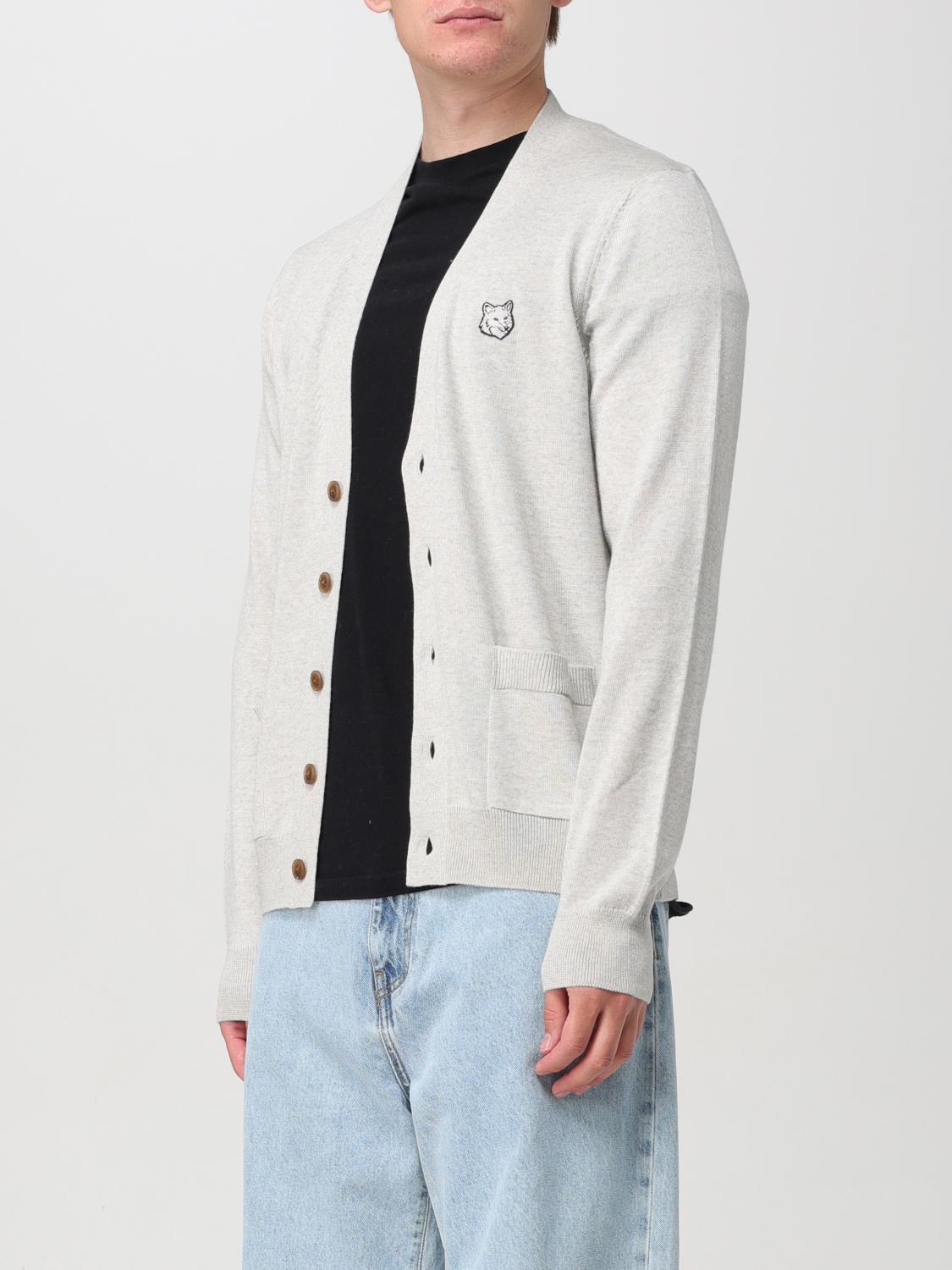 MAISON KITSUNÉ STRICKJACKE: Pullover herren Maison KitsunÉ, Grau - Img 3