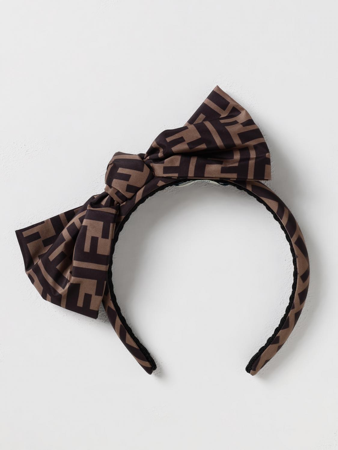 Fendi Hair clip kids Kids - Brown | JFP206A8XW | GIGLIO.COM